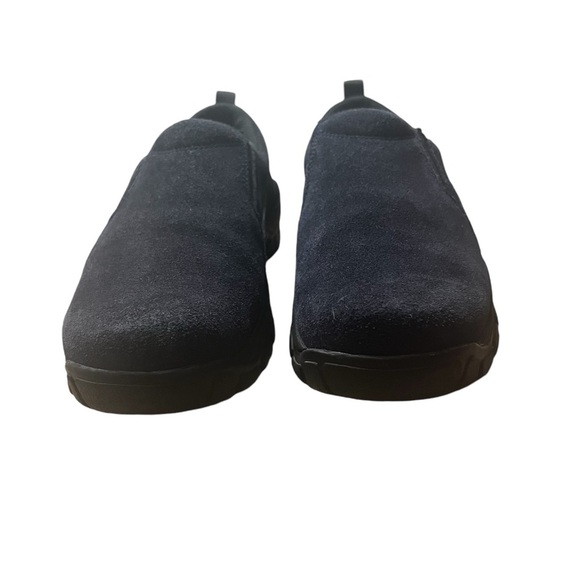 LANDS’ END Comfortable Slip On Suede Walking Shoes in Classic Black Size 8 - Picture 3 of 7